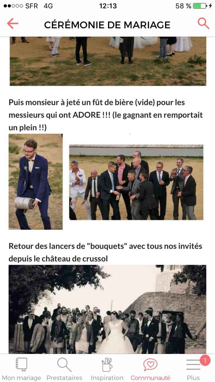  Lancer de bouquet ... - 1