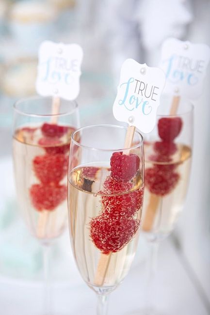 champagne framboises