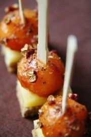 Bouchées melon-comté 