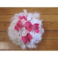 bouquet fushia plumes