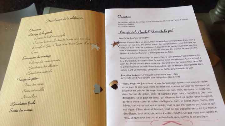 Notre livret de messe! par mon chéri! - 2