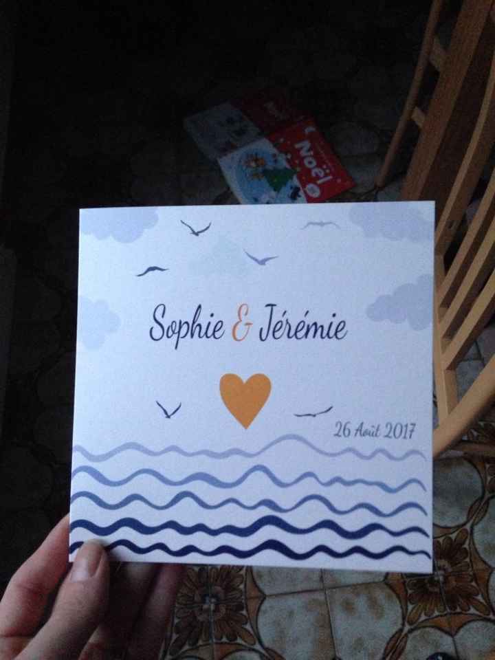 Notre graphiste est genial --> nos faire parts sont arrivés !! - 1