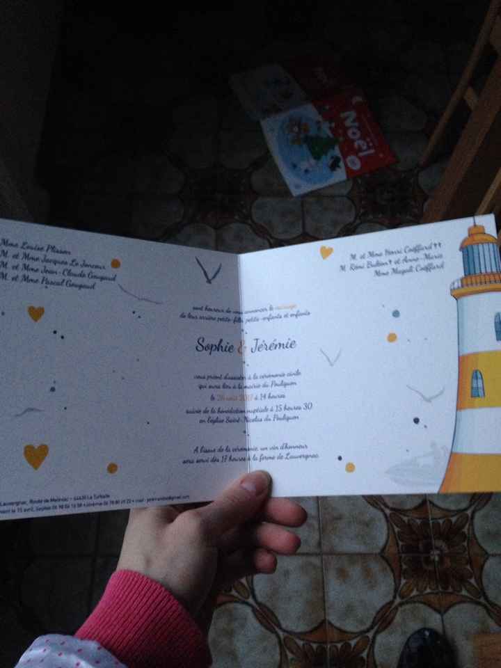 Notre graphiste est genial --> nos faire parts sont arrivés !! - 3