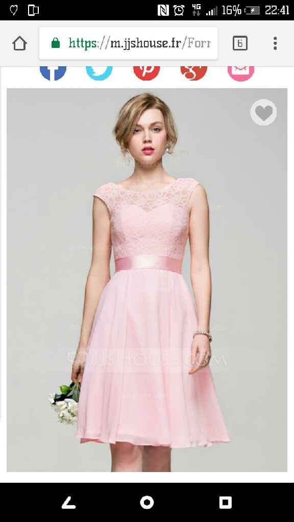 Les robes de mes petites filles d'honneur e ma témoin - 1