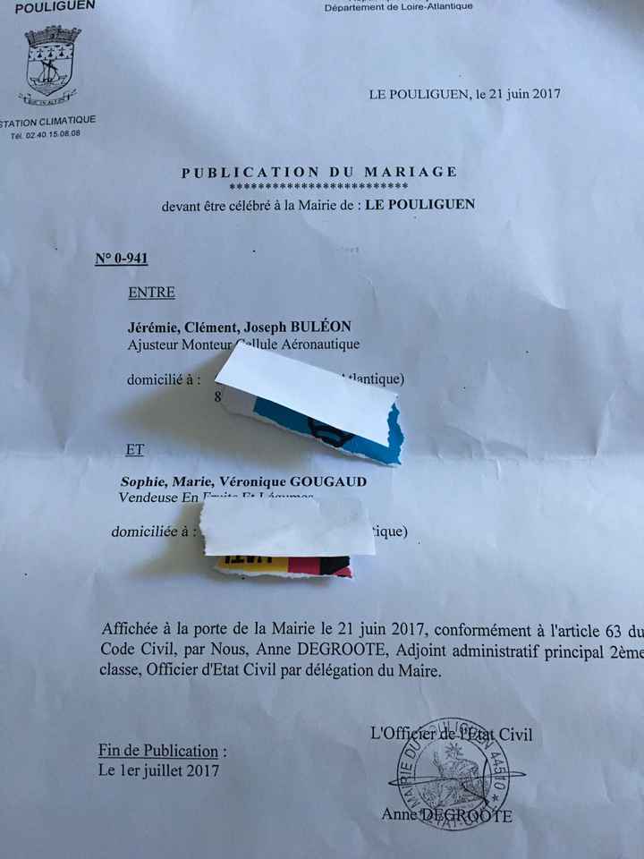 Les bans sont publiés 😍 et message d'amour de chéri - 1