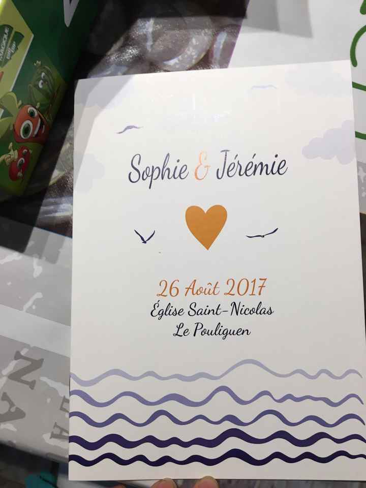 Nos livrets de messe et nos menus --> je suis fan 😍 - 1