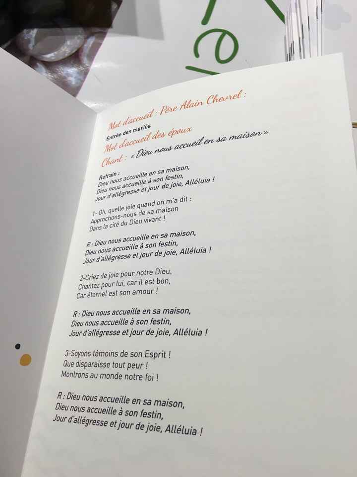 Nos livrets de messe et nos menus --> je suis fan 😍 - 3