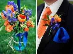 Bleu et corail