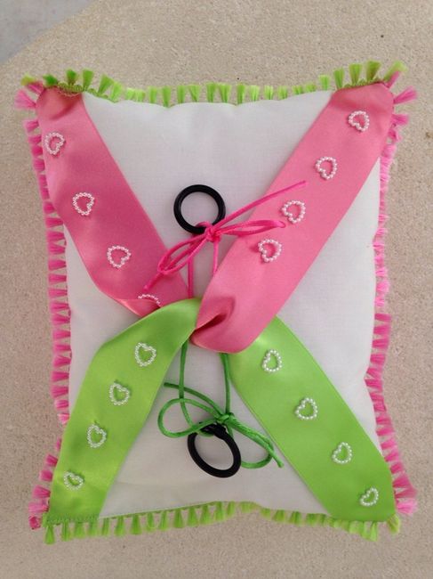 Le coussin de fausses alliances pour mes parents - 1