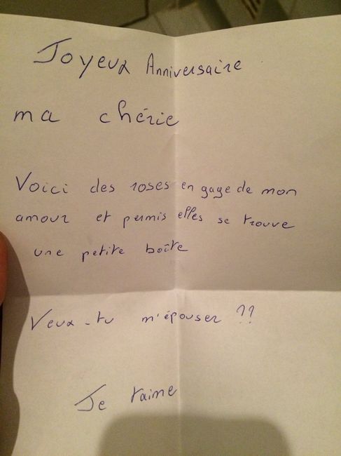 Demande en mariage - 2