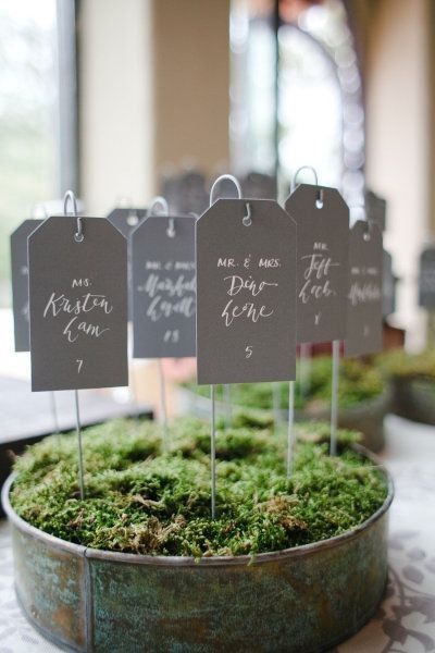 Plan de table mousse