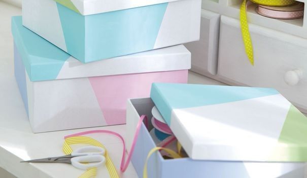 Boite à chaussures customisées pour kit témoin 
