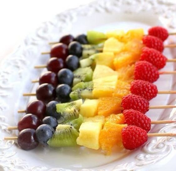 Brochettes de fruits