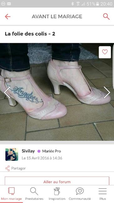 Chaussures rose poudré/ vieux rose. - 2