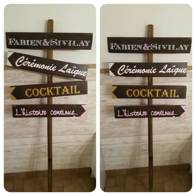 Diy panneau directionnel - 2