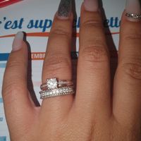 Alliance et bague de fiançailles - 1