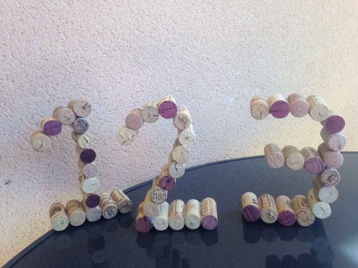 Mes premiers diy : mes numéros de table - 1