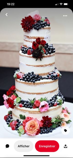 Gâteau de mariage question 1