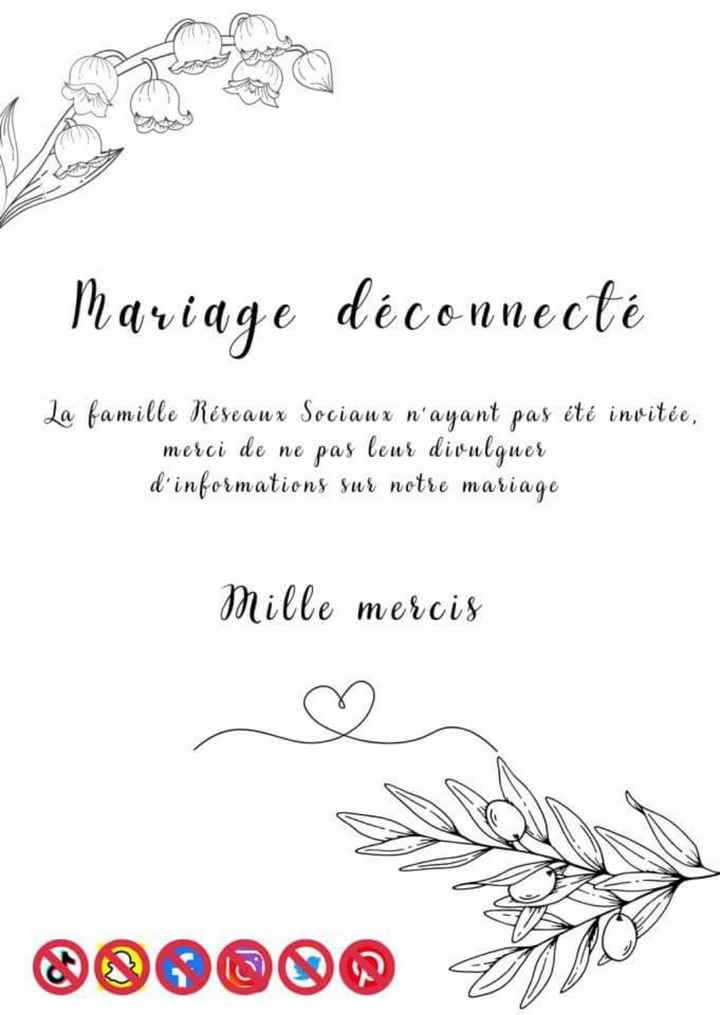 Cérémonie déconnectée - 1