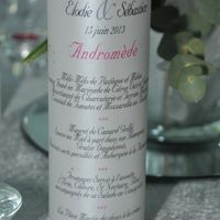 Mon menu photophore sur le thème des Etoiles