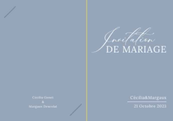 "Concours voici mon Faire-part Cécilia & Margaux » - 1