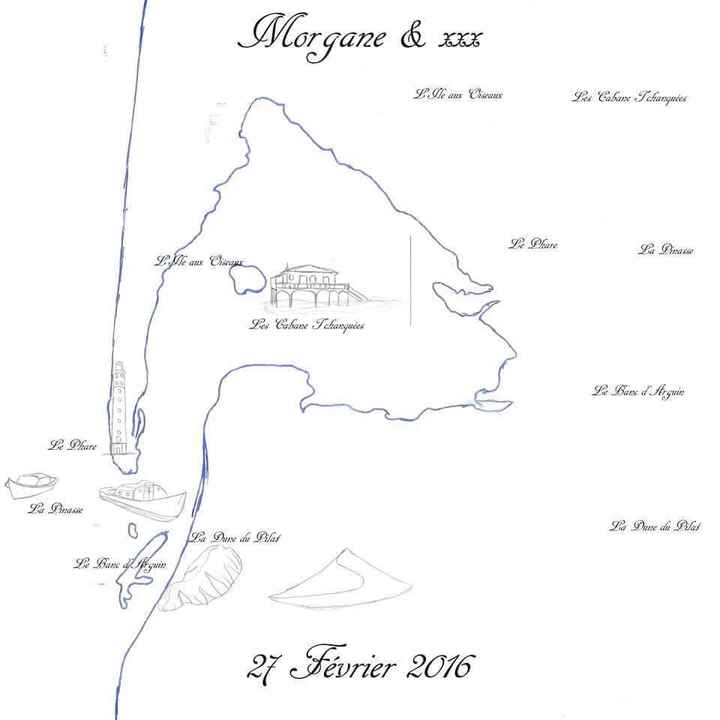 Le plan de table initial