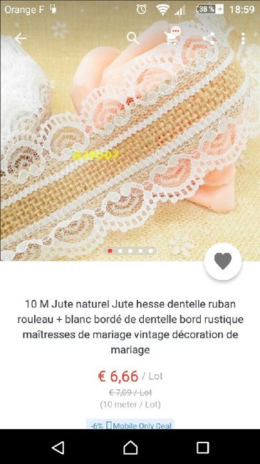 Help achat jute et dentelle aliexpress - 1