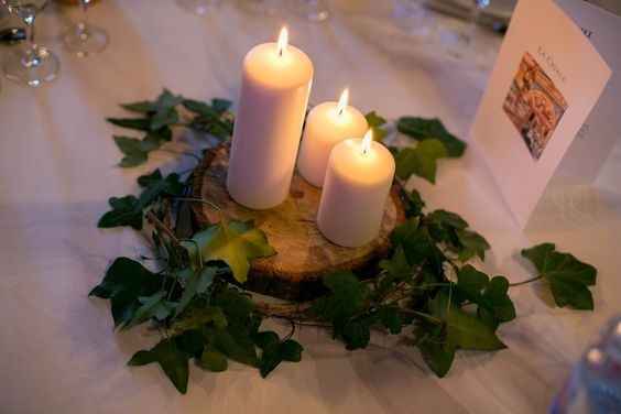 Bougies centre de table 