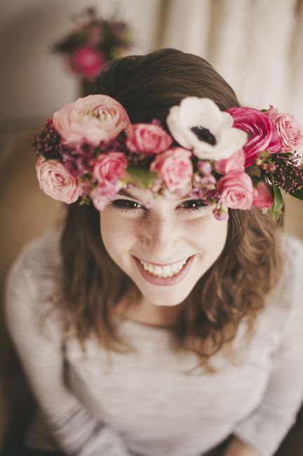 Couronne de fleurs idée