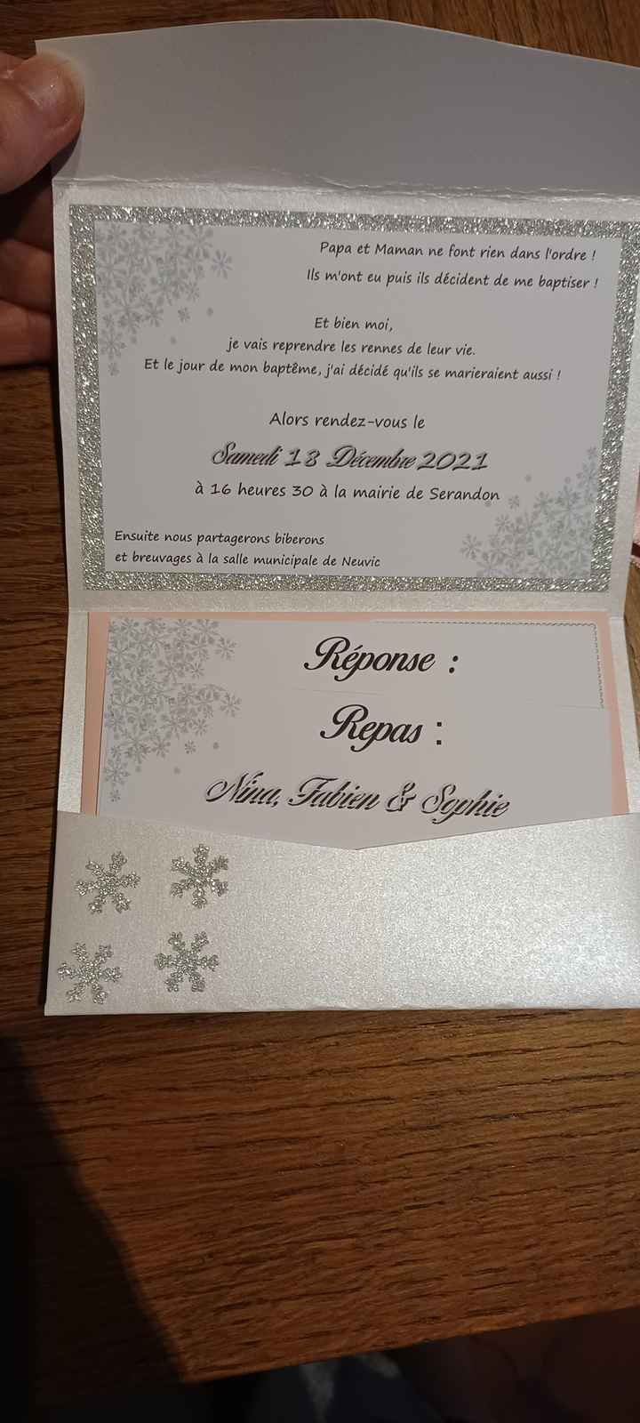Ton faire-part contient combien de cartons ? - 1