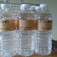 Etiquette bouteille eau - 1