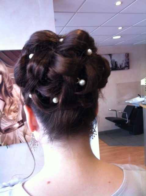 essai de coiffure