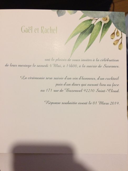 Faire part - 2