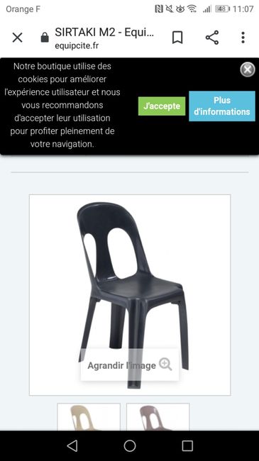 Housses de chaises a 0.50 cts  sur gifi - 1