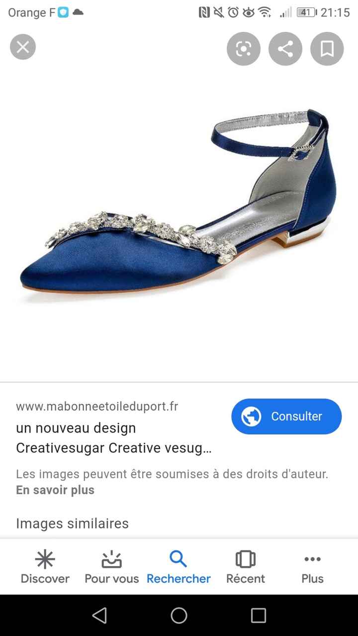 Recherche chaussures bleues 1