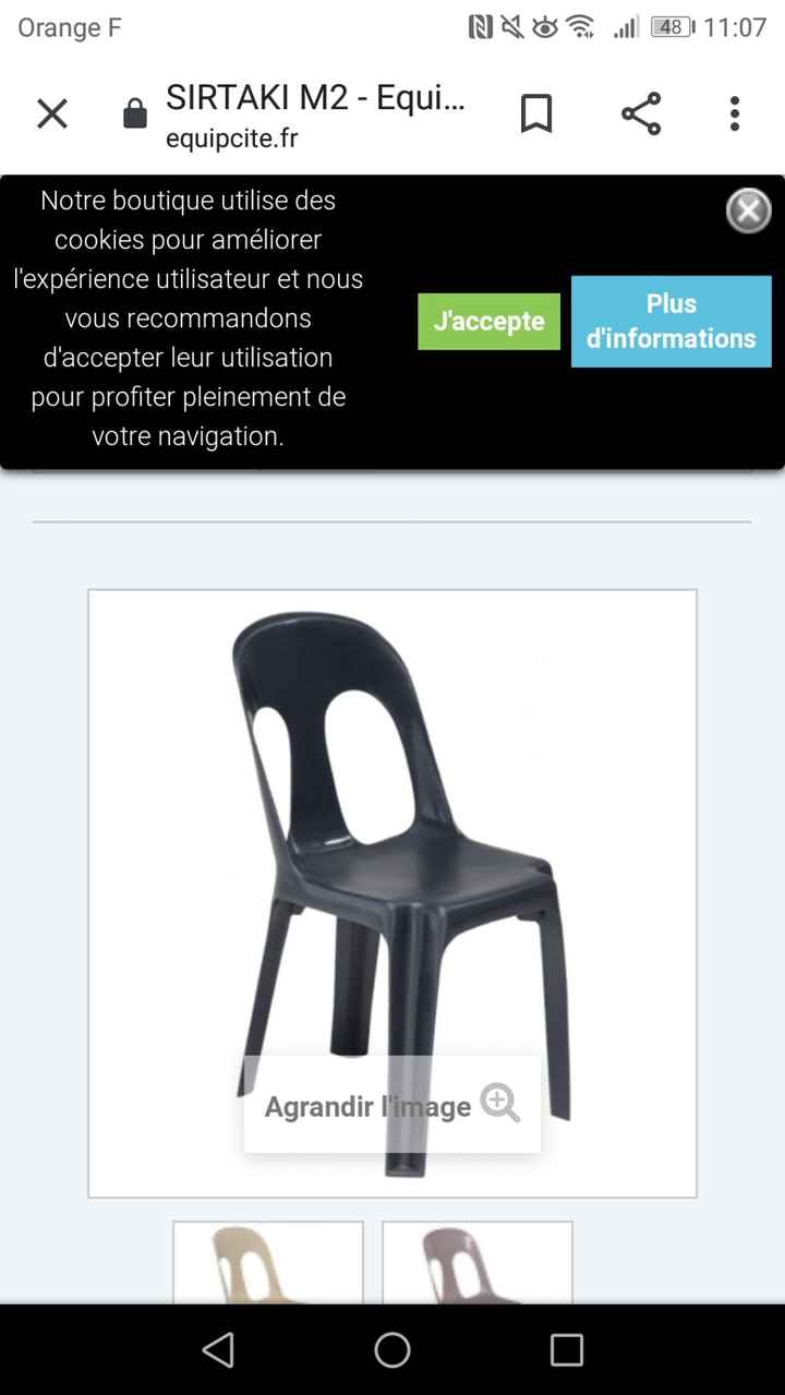 Housses de chaises a 0.50 cts  sur gifi - 1