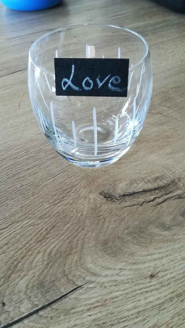 Diy - porte nom pour verre - 1