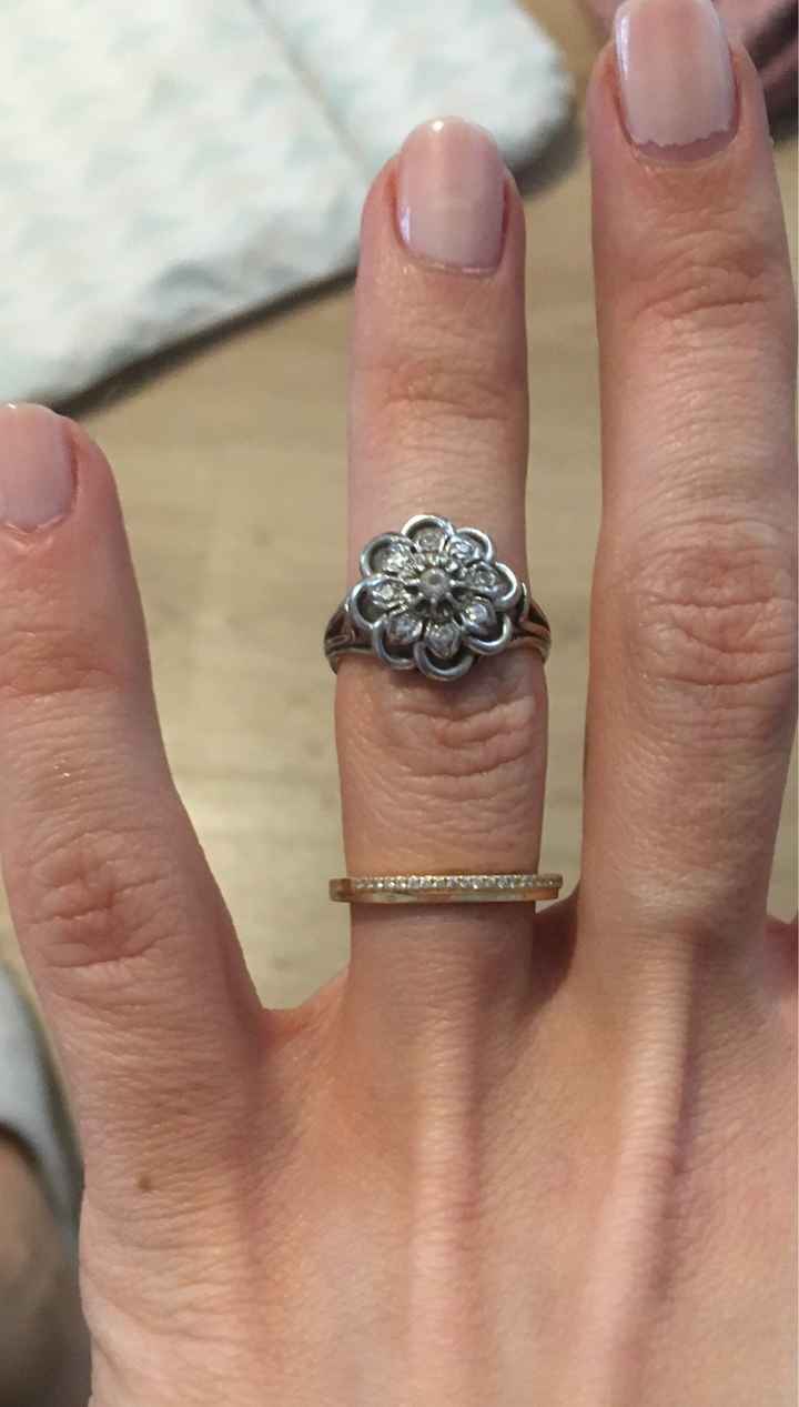 Bague art déco / vintage en guise d'alliance. help - 1