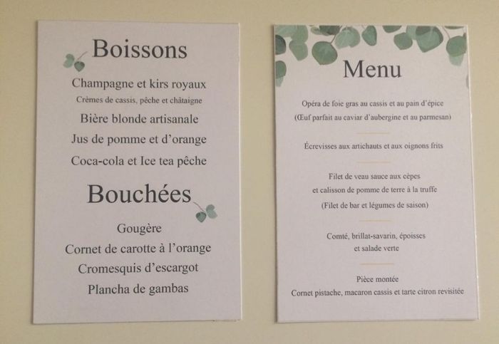 Apéritif et menu midi