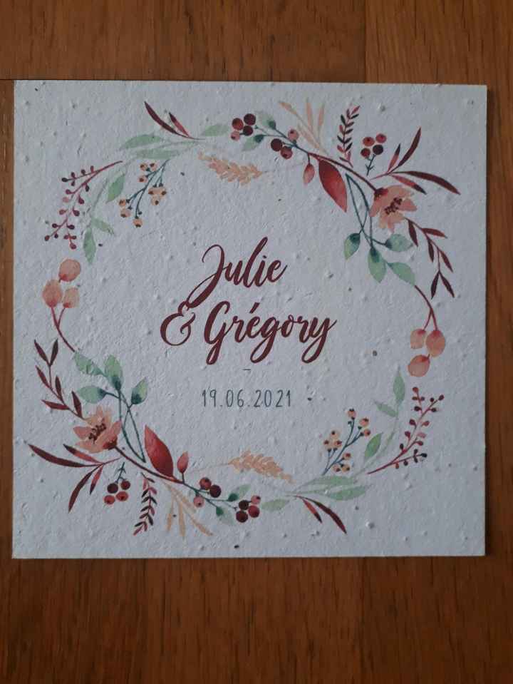 Faire part avec Growing Paper - 1