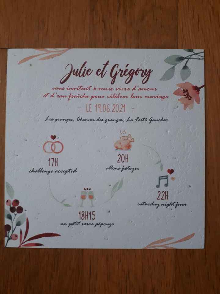 Faire part avec Growing Paper - 2
