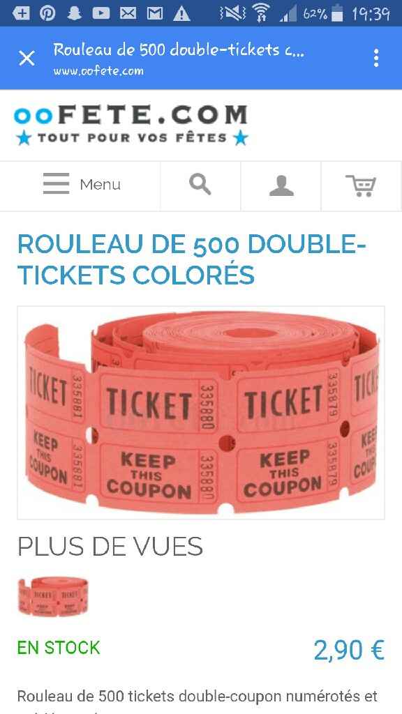 Ticket à gratter personnalisés - 1