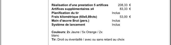 Feux d'artifices de jour 1