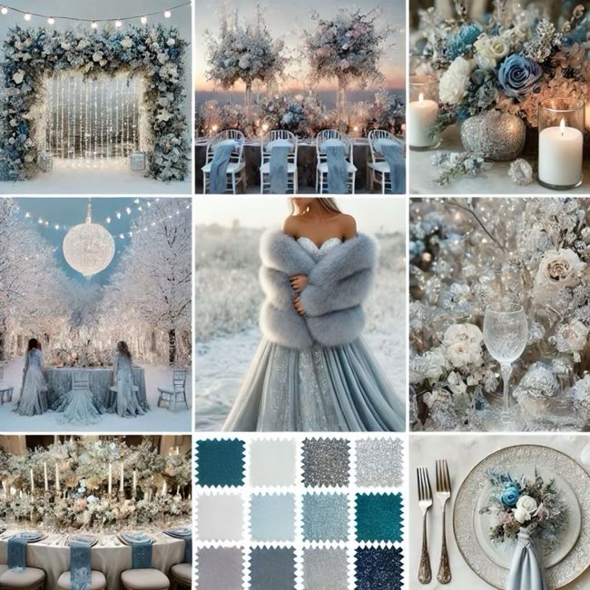 Décoration mariage d’hiver 12