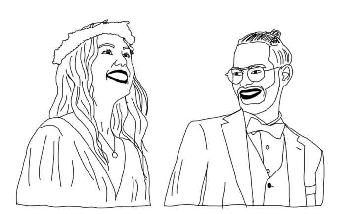 Illustration à partir d'une photo de notre mariage - 1