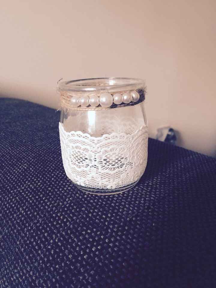 Petits pots la laitière devient un bougeoir - 1