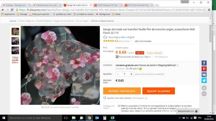 Stickers fleurs