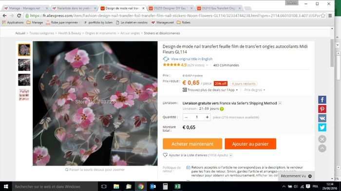 Stickers fleurs