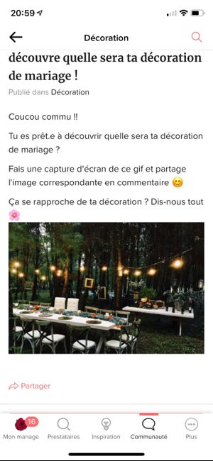 Capture l'image du GIF et découvre quelle sera ta décoration de mariage ! 7