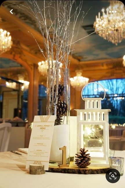 Déco de table pour un mariage hivernal sans fleur - 3